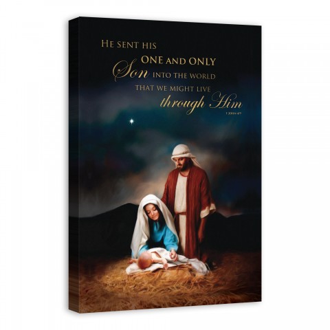 Nativity Scene 24x36 Canvas Wall Art