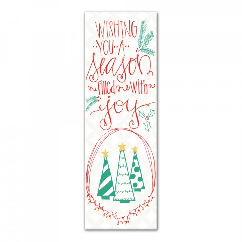 A Season Filled with Joy 12x36 Canvas Wall Art