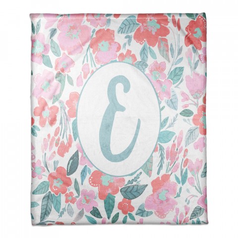 Elegant Florals 30x40 Personalized Throw Blanket
