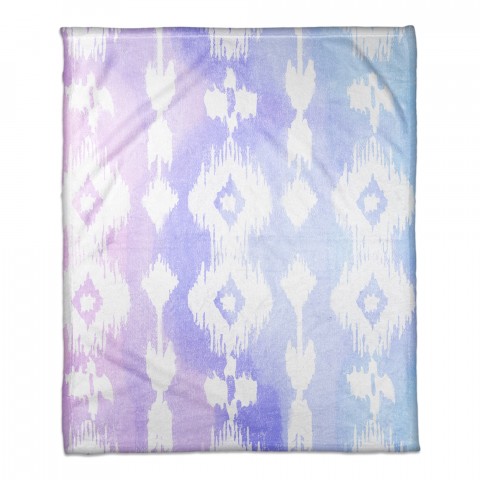 Watercolor Ikat 30x40 Throw Blanket