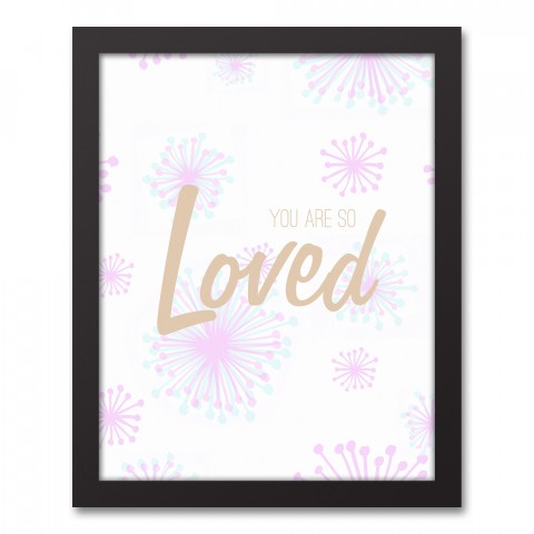 Starburst You Are Loved 11x14 Canvas Image Box