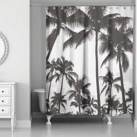 Towering Palms 71x74 Shower Curtain