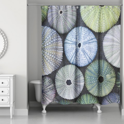 Sea Urchins 71x74 Shower Curtain