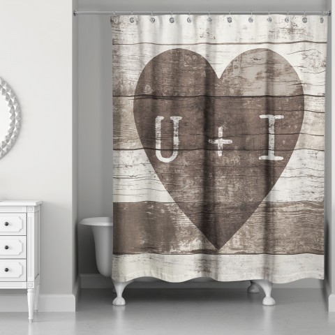U Plus I 71x74 Shower Curtain