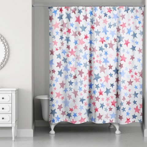 Star Spangled 71x74 Shower Curtain