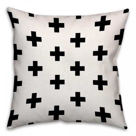 Swiss Cross 16x16 Throw Pillow