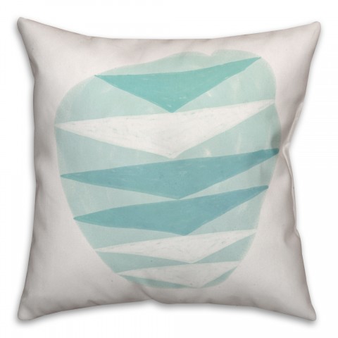 Triangle Doodle 16x16 Throw Pillow