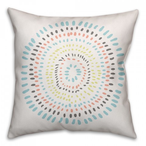 Tribal Circle 16x16 Throw Pillow