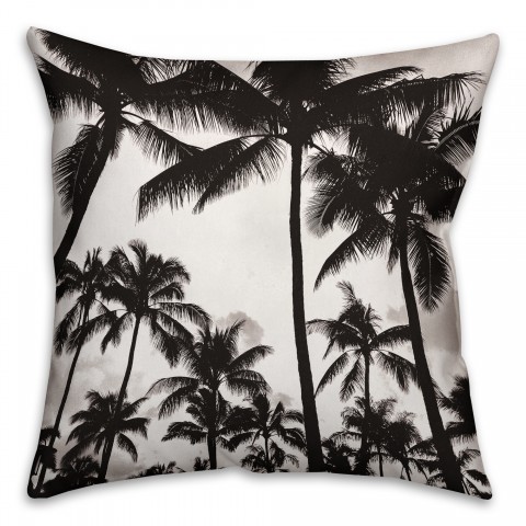 Towering Palms 16x16 Throw Pillow