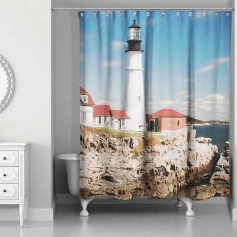 Lighthouse 71x74 Shower Curtain