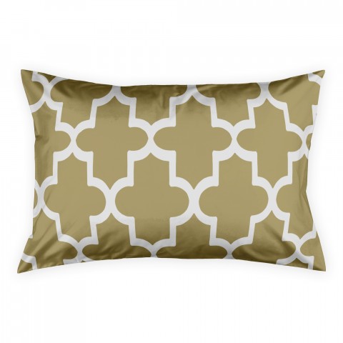 Golden Quatrefoil Sham
