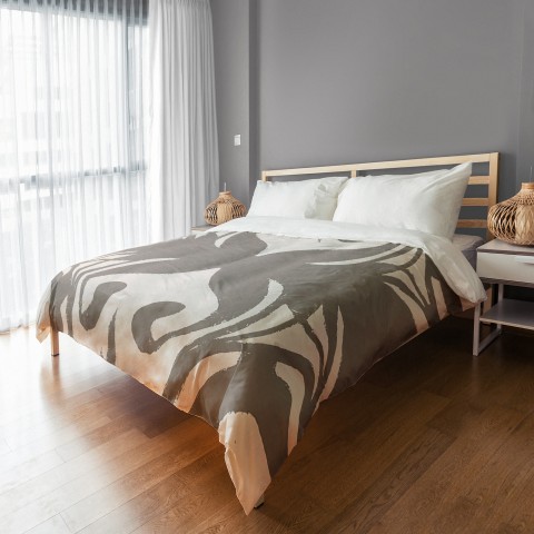 Textured Medallion II Duvet Cover