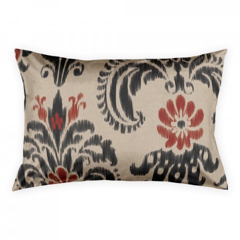 Black And Red Ikat Sham