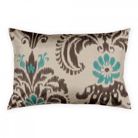 Blue And Brown Ikat Sham