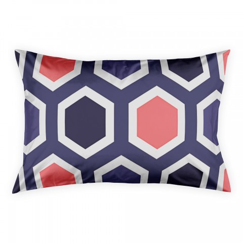 Coral Cobalt Geo Sham