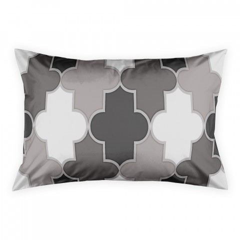 Grey Quatrefoil Sham