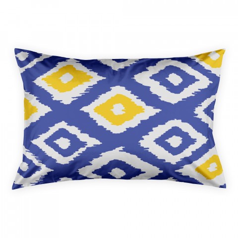 Ikat Blue Sham