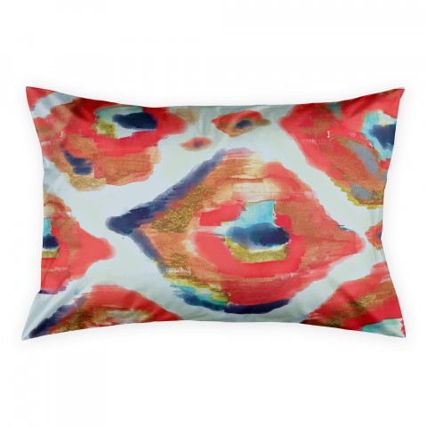 Coral Ikat Sham