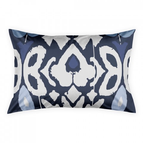 Navy Ikat Sham