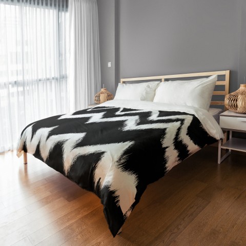 Black N White Chevron Duvet Cover