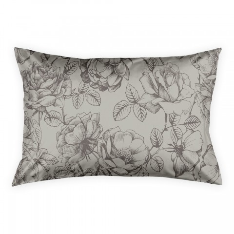 Brown Florals 38x22 King Sham