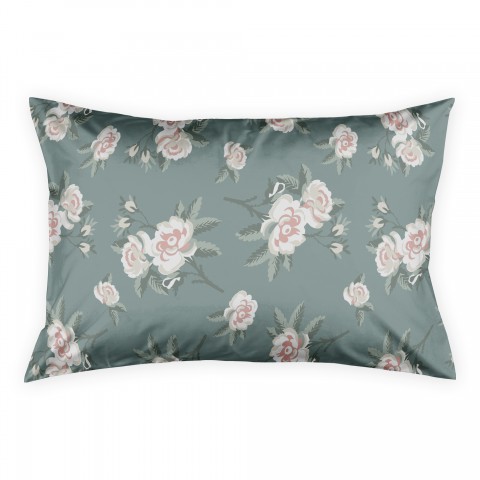 Teal Florals Sham