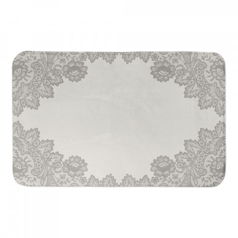Brown Lace 34x21 Bath Mat