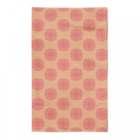 Orange Medallion 3x5 Area Rug