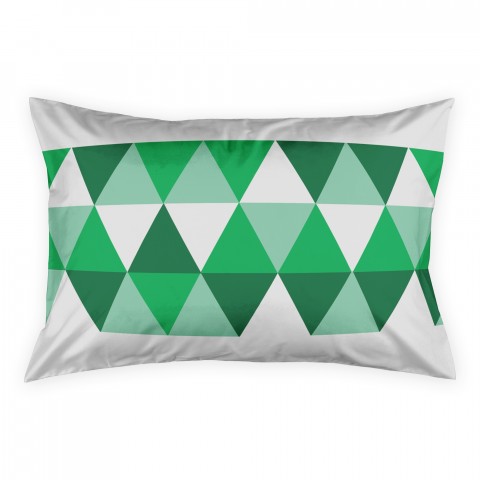 Preppy Green Triangle Sham