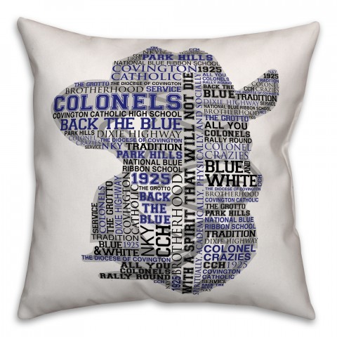 Mr. Colonel 18x18 Throw Pillow