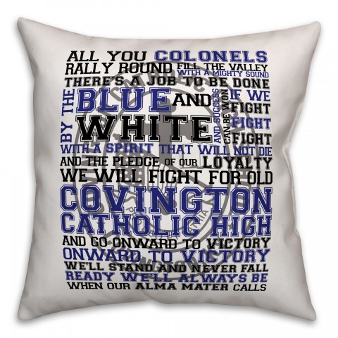 School Fight Song 18x18 Throw Pillow