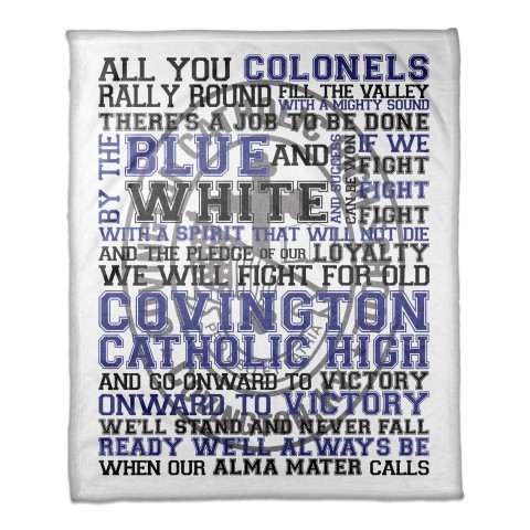 School Fight Song 50x60 Throw Blanket