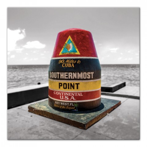 Southernmost Point 36x36 Canvas
