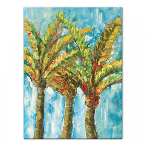 Painted Palm Trees 30x40 Canvas