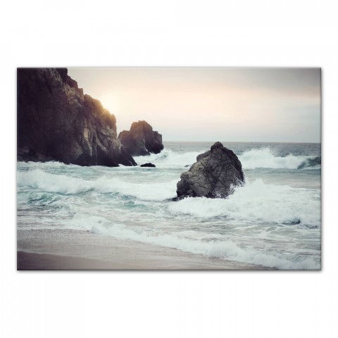 Sunset Waves 36x24 Canvas