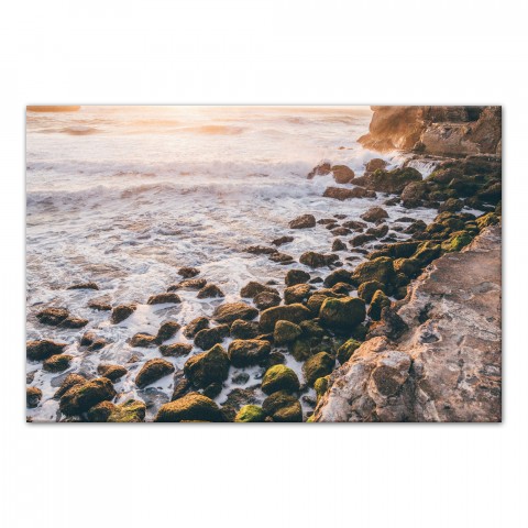 Sunset Rocky Moss 36x24 Canvas