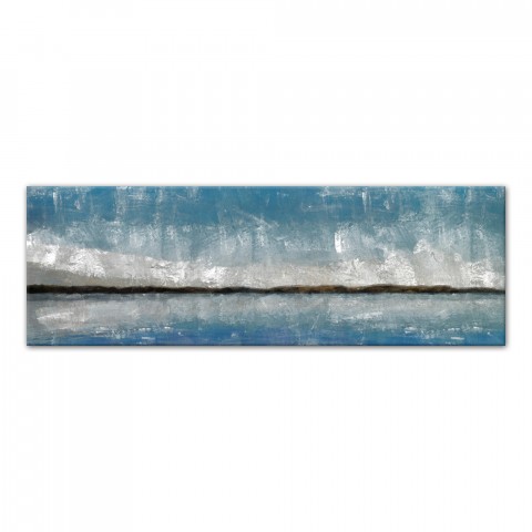 Abstract Bluescape 60x20 Canvas