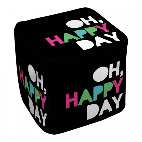 Oh Happy Day 13x13 Ottoman