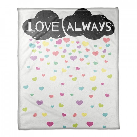 Love Always Clouds 50x60 Throw Blanket