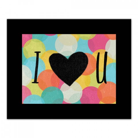 Bright I Love You 20x16 Canvas Wall Art