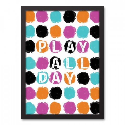 Play All Day 12x18 Canvas Image Box