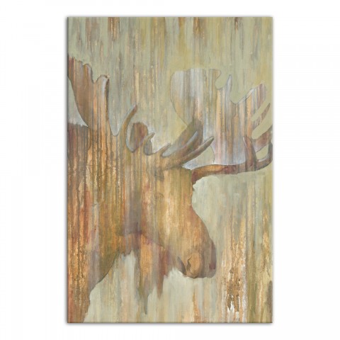 Camouflage Moose 24x36 Canvas