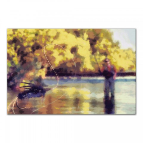 Fly Fishing 30x20 Canvas