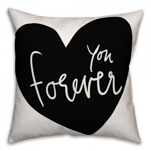 Heart You Forever Throw Pillow
