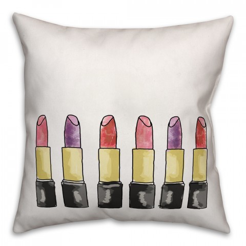 Lipstick Party 18x18 Throw Pillow