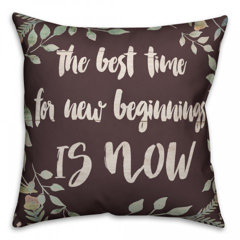 New Beginnings 18x18 Throw Pillow