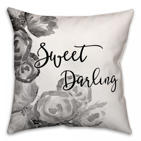 Sweet Darling 18x18 Throw Pillow