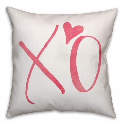 XO 18x18 Throw Pillow