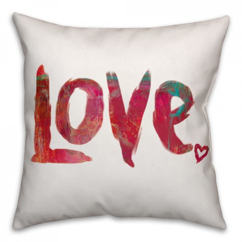 Love 18x18 Throw Pillow