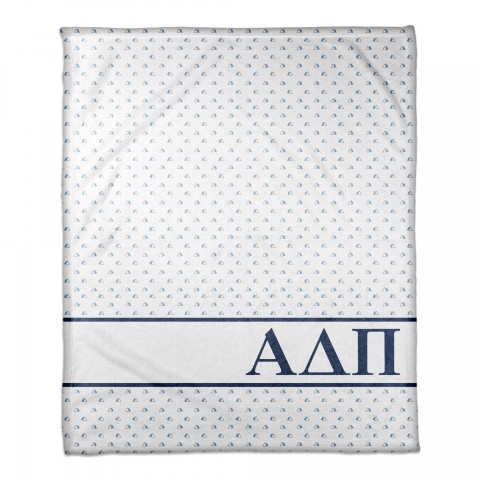 Alpha Delta Pi Triangle Pattern 50x60 Throw Blanket